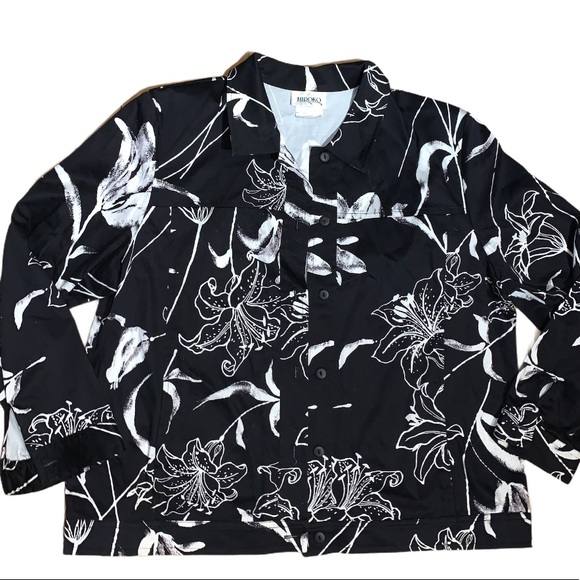 Hiroko Jackets & Blazers - Vintage Hiroko Jacket Black and White Size 18